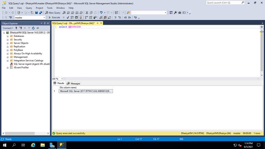 How To Create A SQL Server Instance In The Managed Virtual Machine